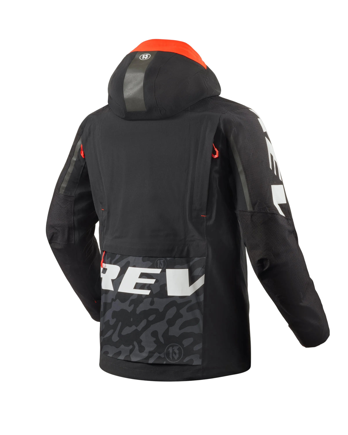 REV'IT! Vision H2O Negro Rojo - vista 2