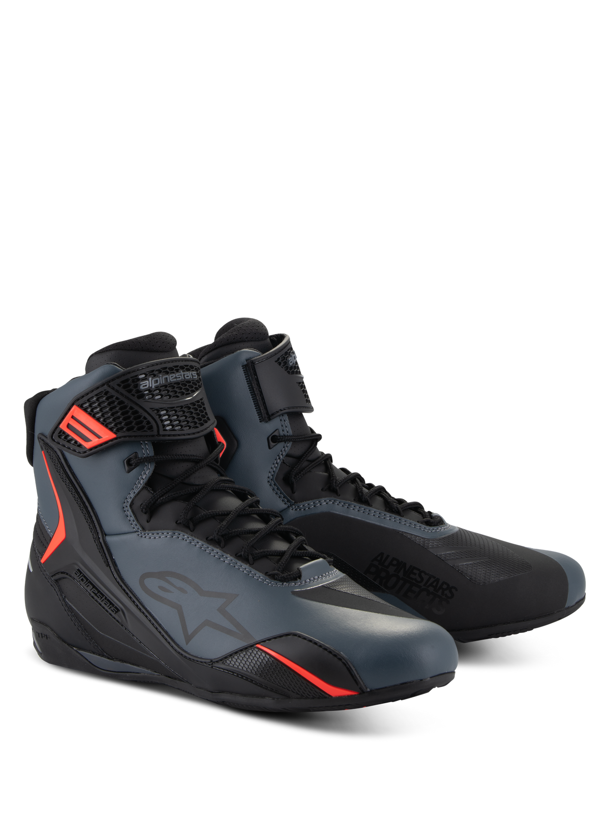 Alpinestars Faster-4 Negro Gris Rojo - vista 2
