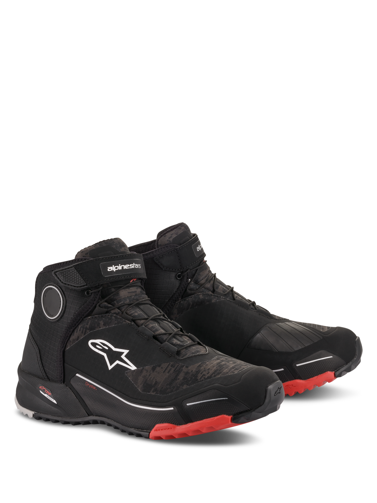 Alpinestars CR-X Drystar Negro Camo Rojo - vista 2