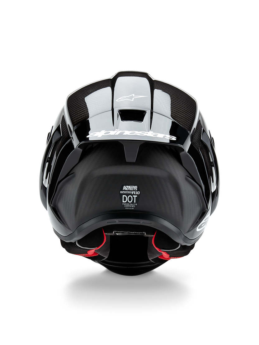 Alpinestars Supertech R10 Solid Negro Plata Brillo - vista 4