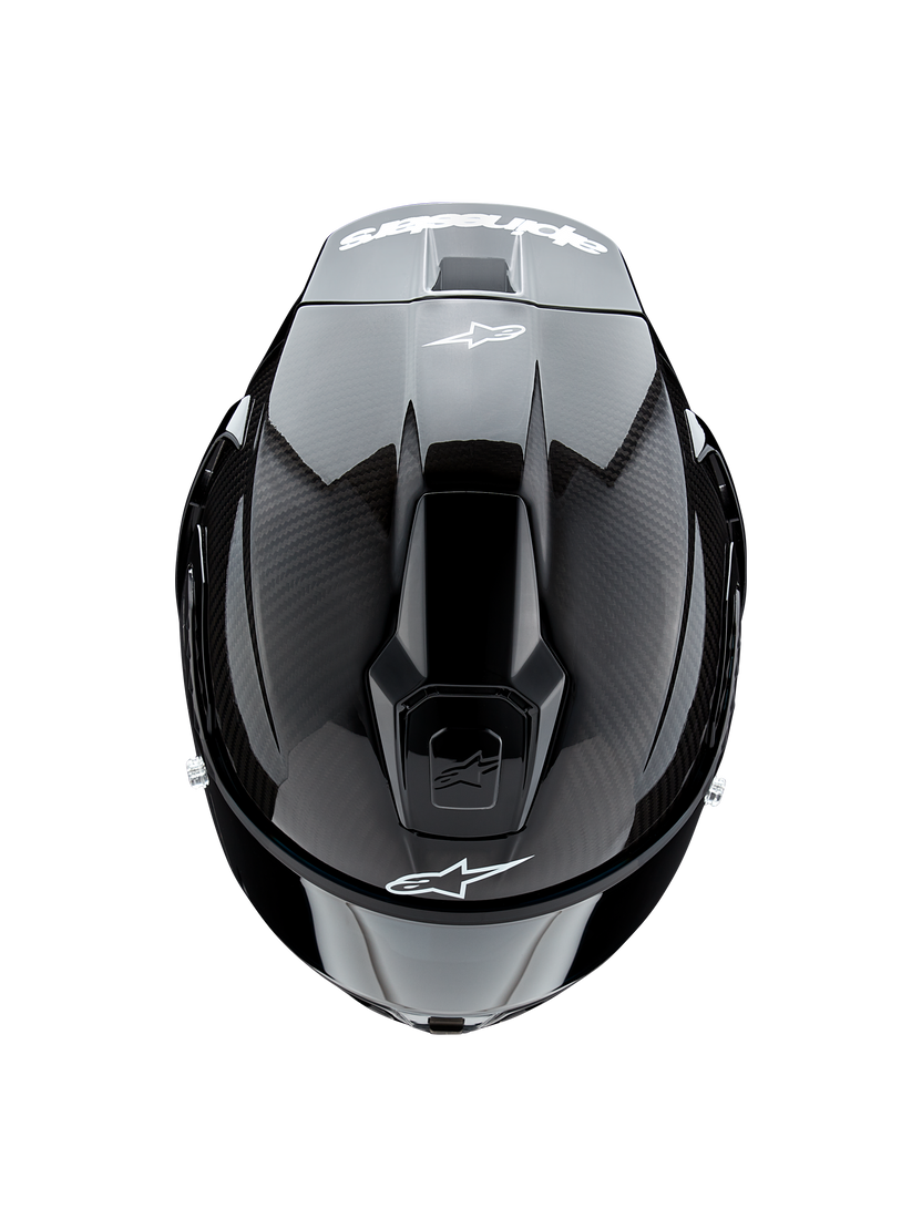 Alpinestars Supertech R10 Solid Negro Plata Brillo - vista 3