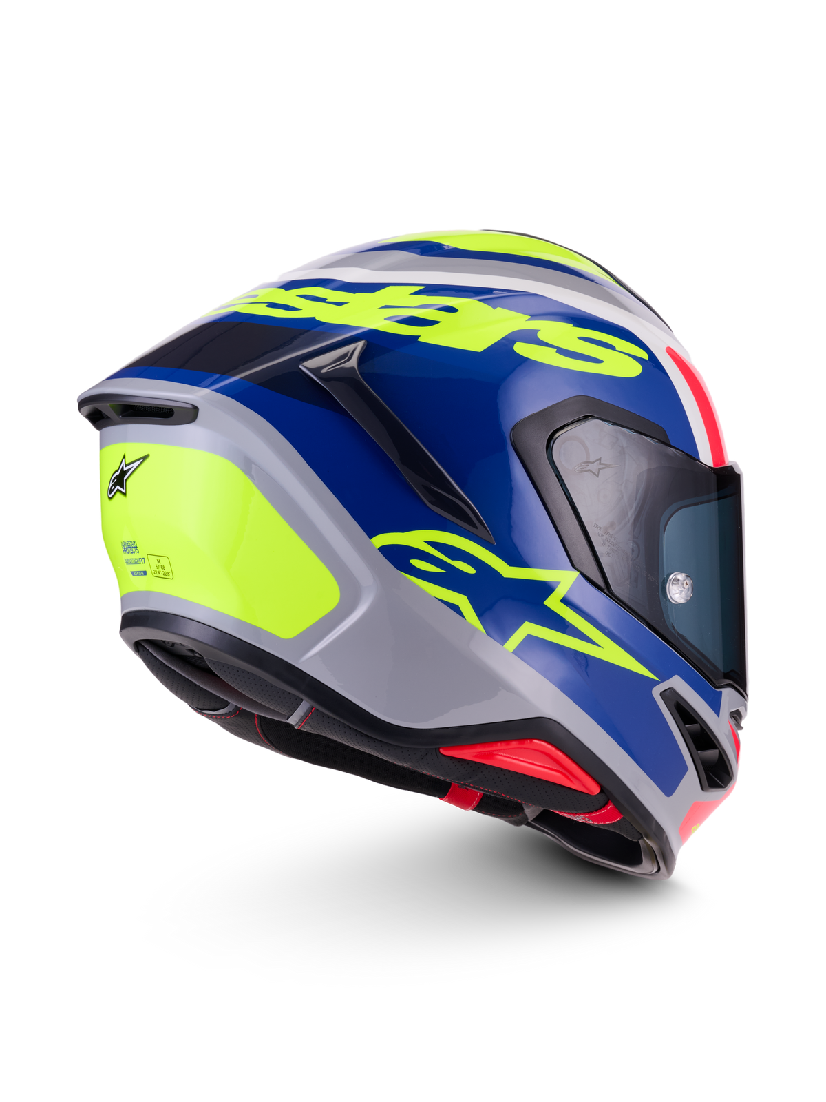 Alpinestars S-R7 Lumen Plata Flúor Azul - vista 3