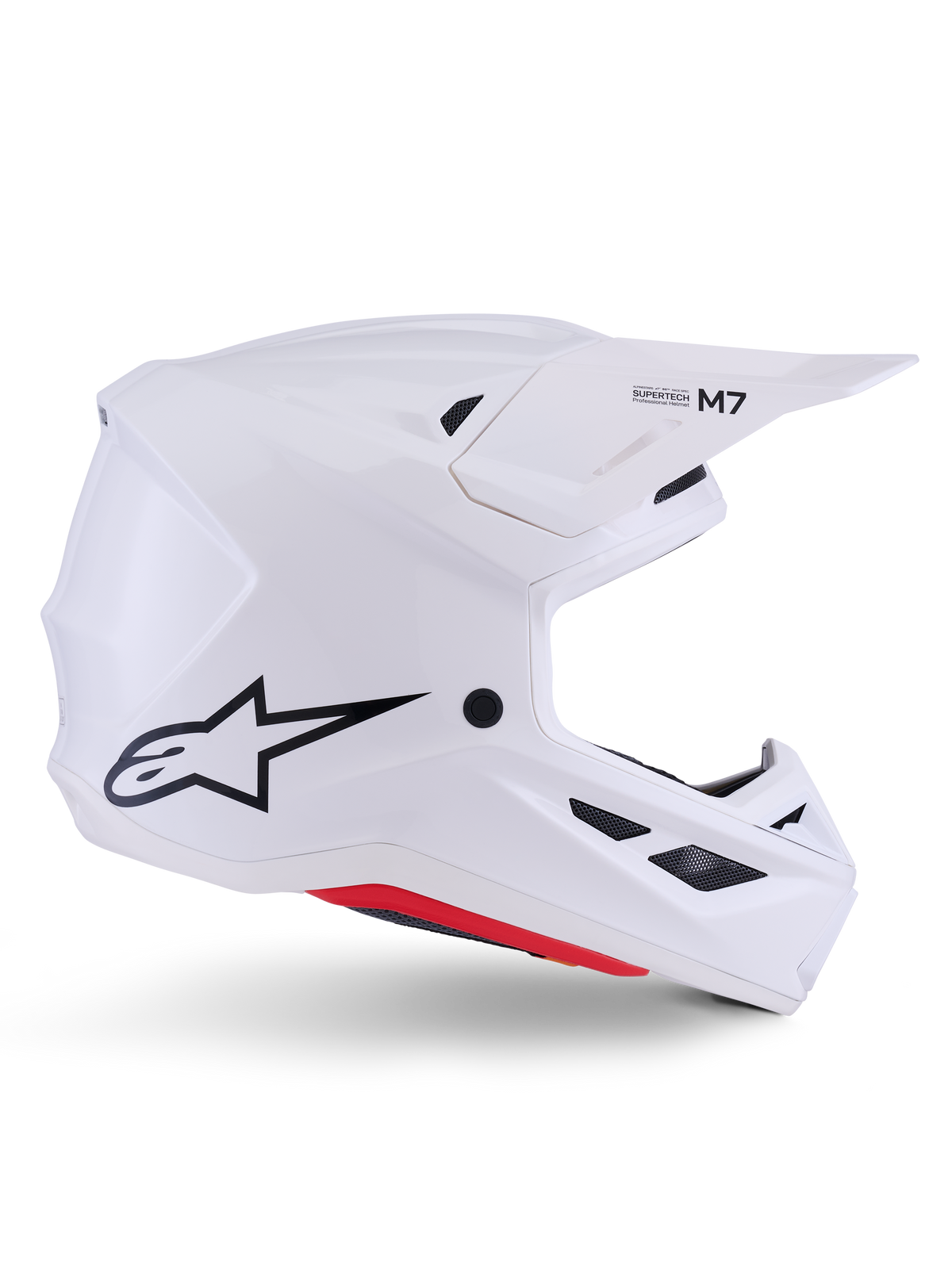 Alpinestars S-M7 Solid Blanco Brillo - vista 1