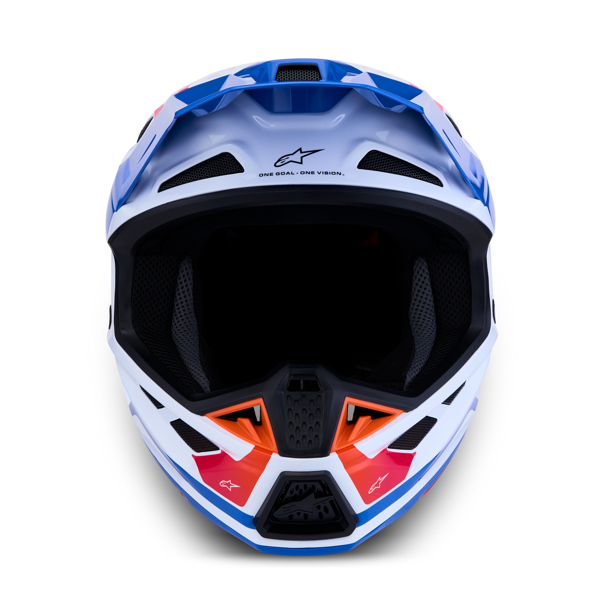 Alpinestars S-M7 Core Blanco Azul Naranja Rosa Brillo - vista 2