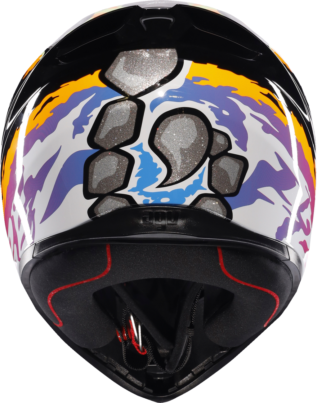 Casco AGV K1 S Bezzecchi 2023 Multicolor Brillo - vista 3