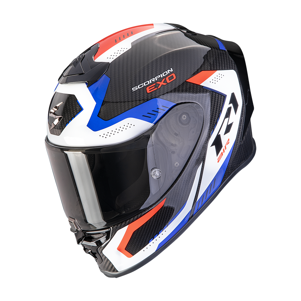 Scorpion EXO-R1 EVO Carbon Air Propel Negro Blanco Rojo - vista 1