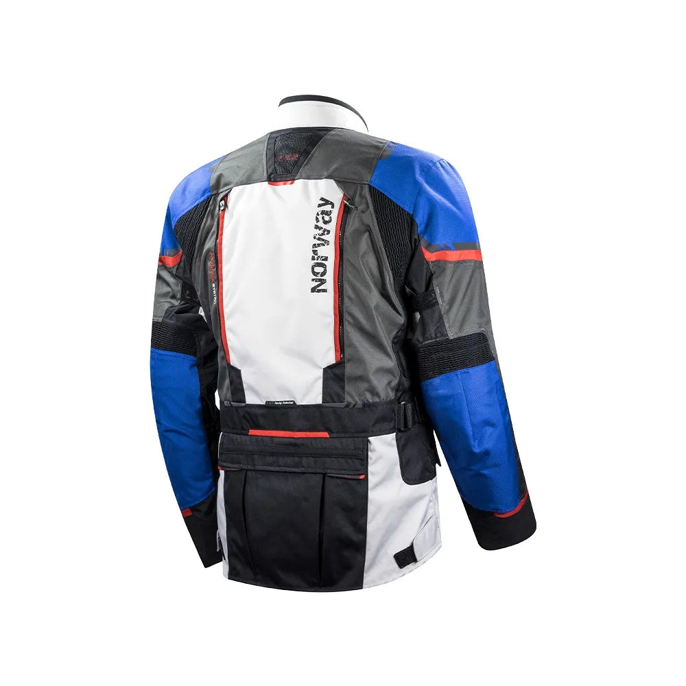 LS2 Norway Man Negro Azul Rojo - vista 2