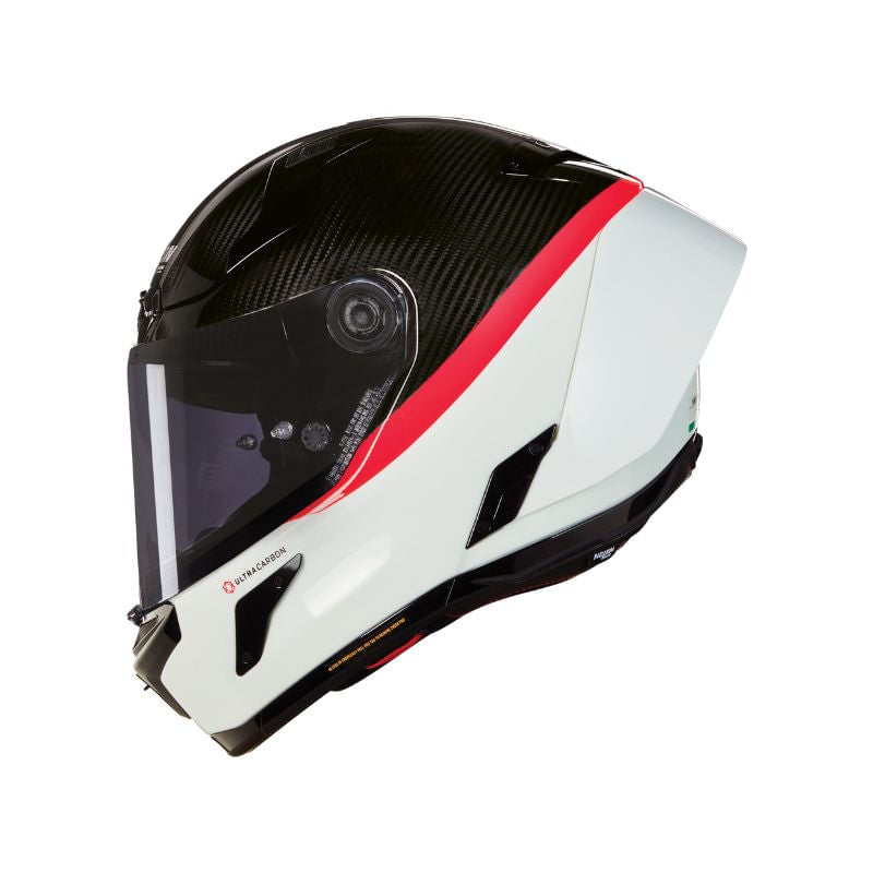 Nolan X-804 RS Ultra Carbon D.O.C. Negro Blanco Brillo - vista 1