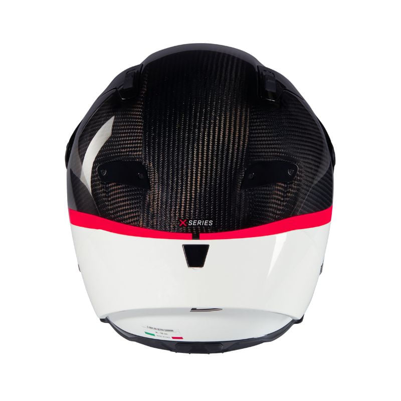 Nolan X-804 RS Ultra Carbon D.O.C. Negro Blanco Brillo - vista 3