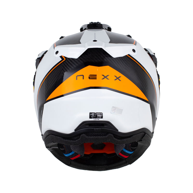 Nexx X.Rally Carbon Raid Blanco Naranja - vista 2