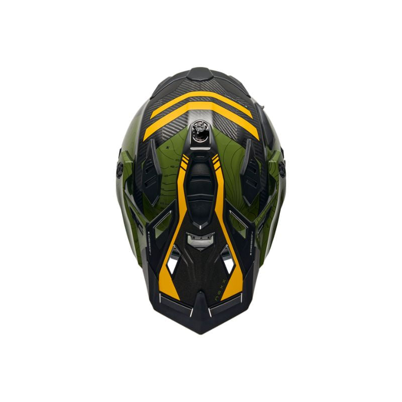 Nexx X.WED3 Carbon Furka Verde Amarillo Brillo - vista 3