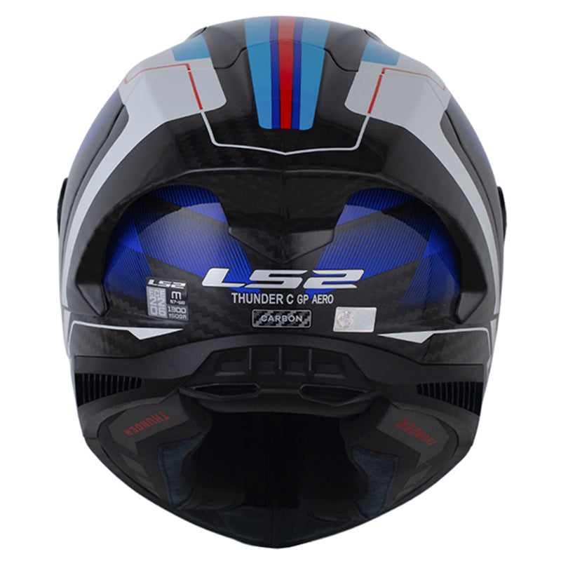 LS2 FF805 Thunder GP Aero Raute Azul Rojo - vista 3