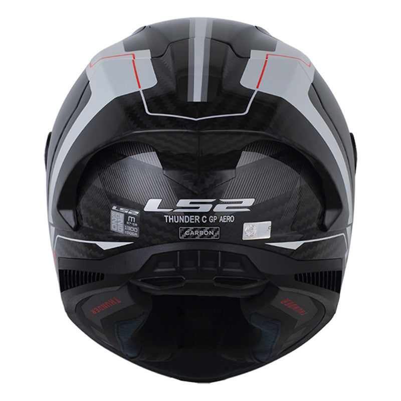 LS2 FF805 Thunder GP Aero Raute Blanco Gris - vista 3