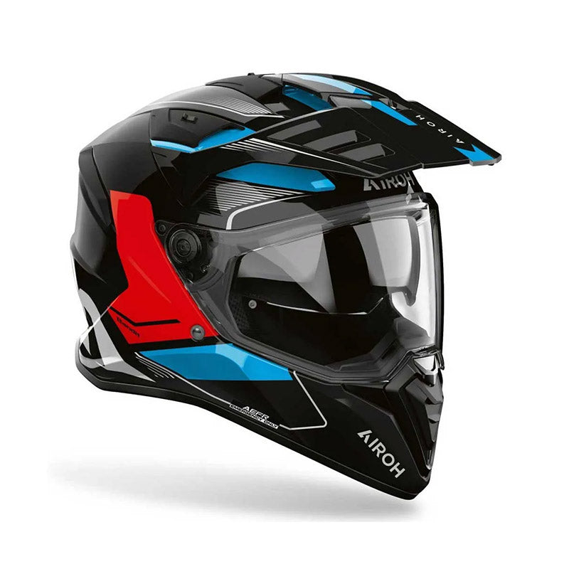 Airoh Bandit Tune Negro Azul Rojo Brillo - vista 2