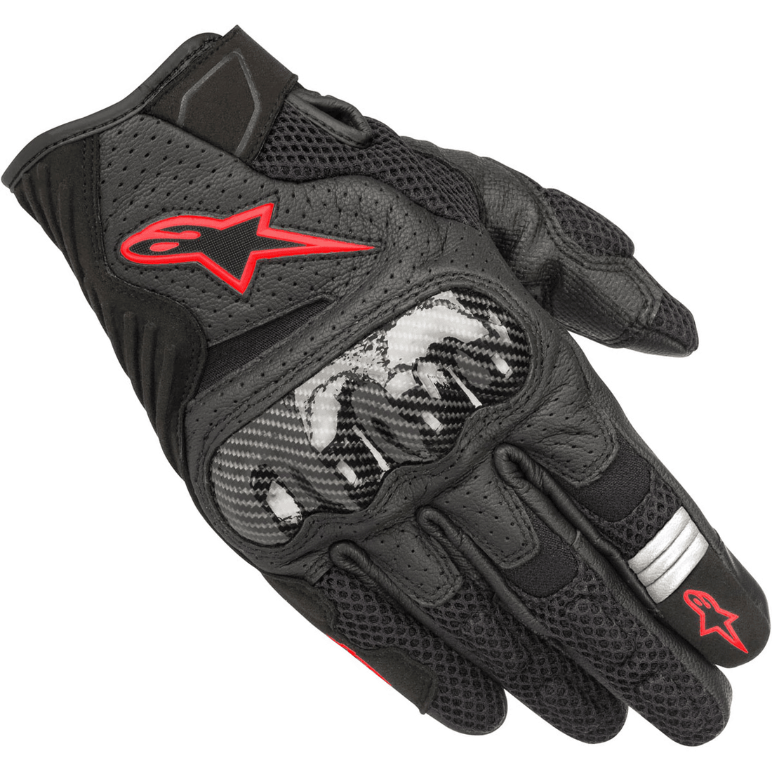 Alpinestars SMX-1 Air V2 Negro Rojo Fluor - vista 1