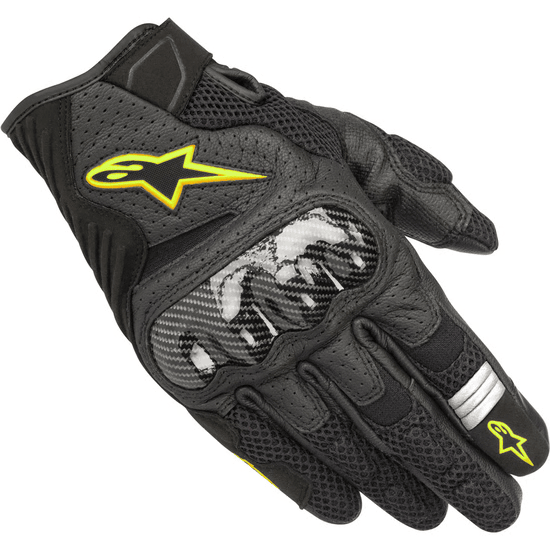 Alpinestars SMX-1 Air V2 Negro Amarillo Fluor - vista 1