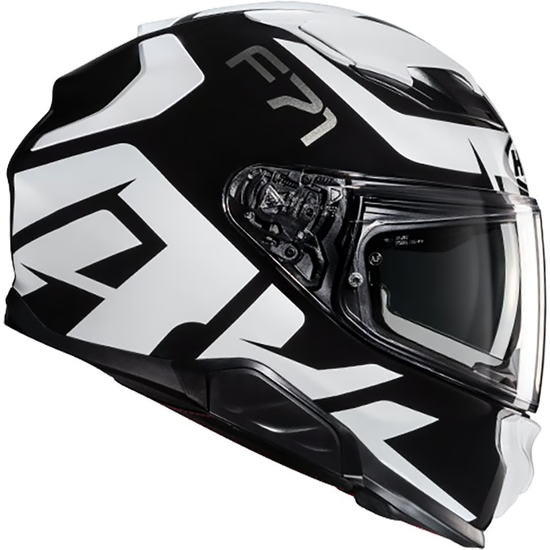 HJC F71 Solid Negro Mate - vista 2