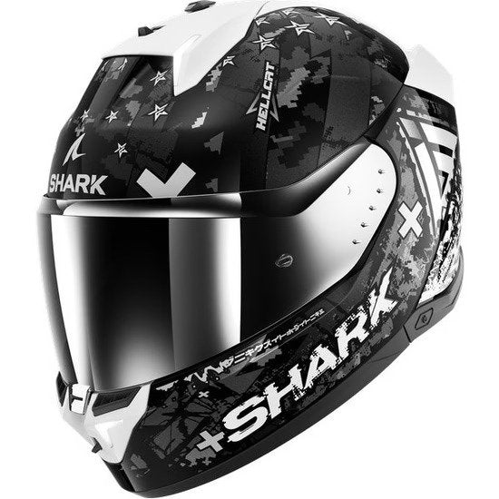 Shark Skwal i3 Hellcat Blanco Gris Brillo - vista 3