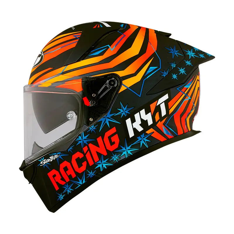 KYT R2R Max Fernandez 2022 Azul Naranja Mate - vista 3