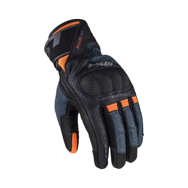 LS2 Air Raptor Azul Naranja - vista 1