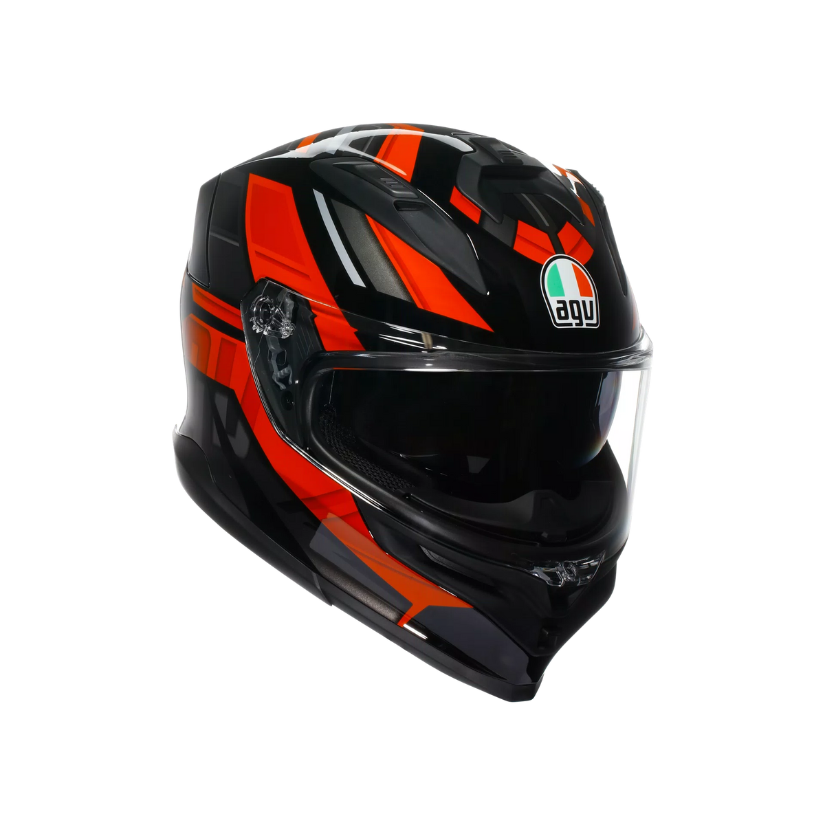 AGV K7 Taurax Negro Rojo - vista 1