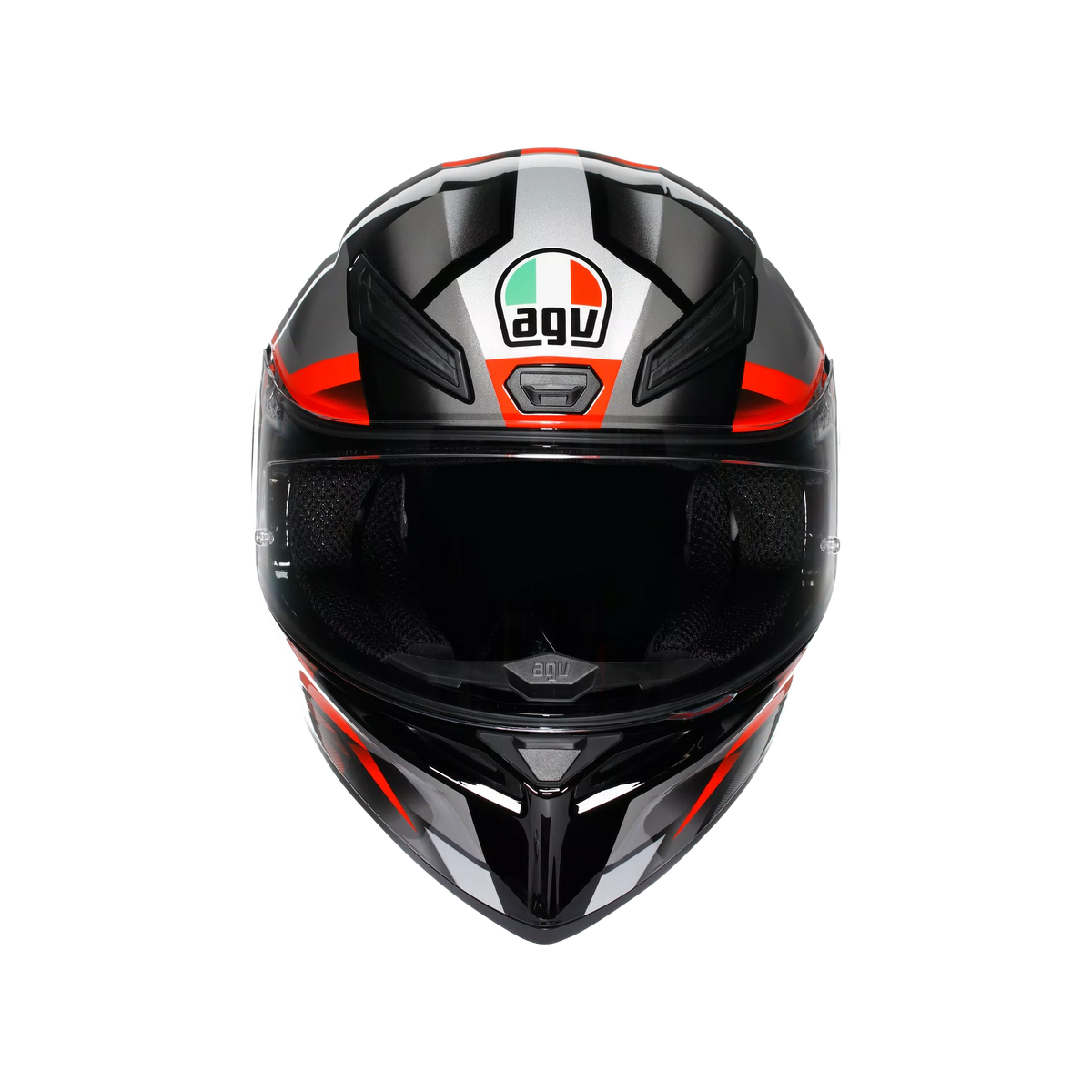 AGV K1 S Fastlap Gris Rojo Brillo - vista 2