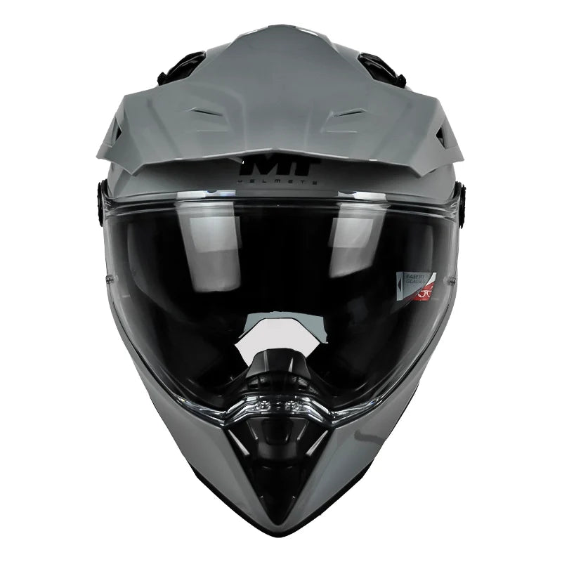 Casco MT Track SV Pure A12 Gris Brillo - vista 2
