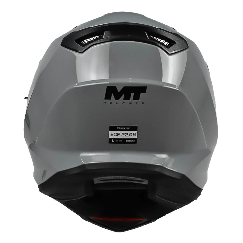 Casco MT Track SV Pure A12 Gris Brillo - vista 3