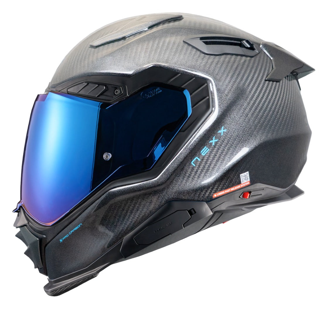Nexx X.WST3 Carbon Glaze Edition Gris Azul Brillo - vista 2