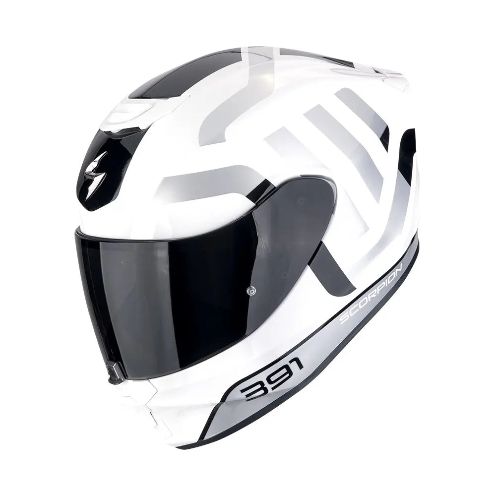 Scorpion EXO-391 Arok Blanco Negro Plata Brillo - vista 1