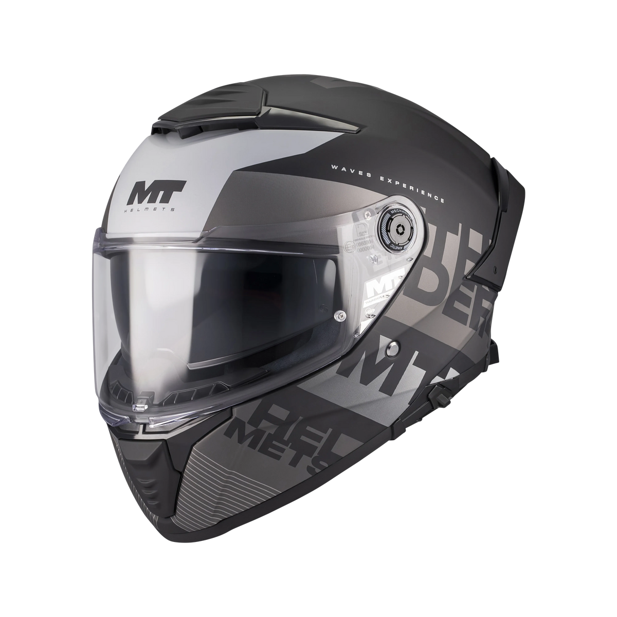 MT Thunder 4 SV Waves B2 Negro Gris Mate - vista 1