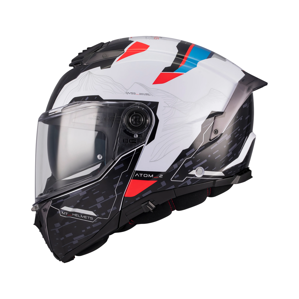 MT Atom 2 SV Highlands A7 Blanco Negro Brillo - vista 2