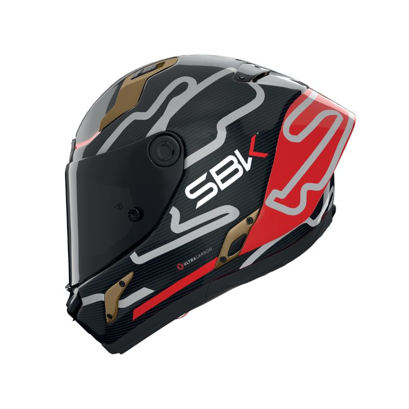 Nolan X-804 RS Ultra Carbon SBK Negro Gris - vista 1