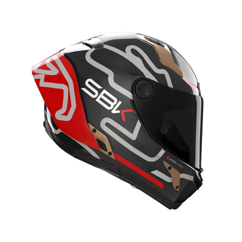 Nolan X-804 RS Ultra Carbon SBK Negro Gris - vista 3