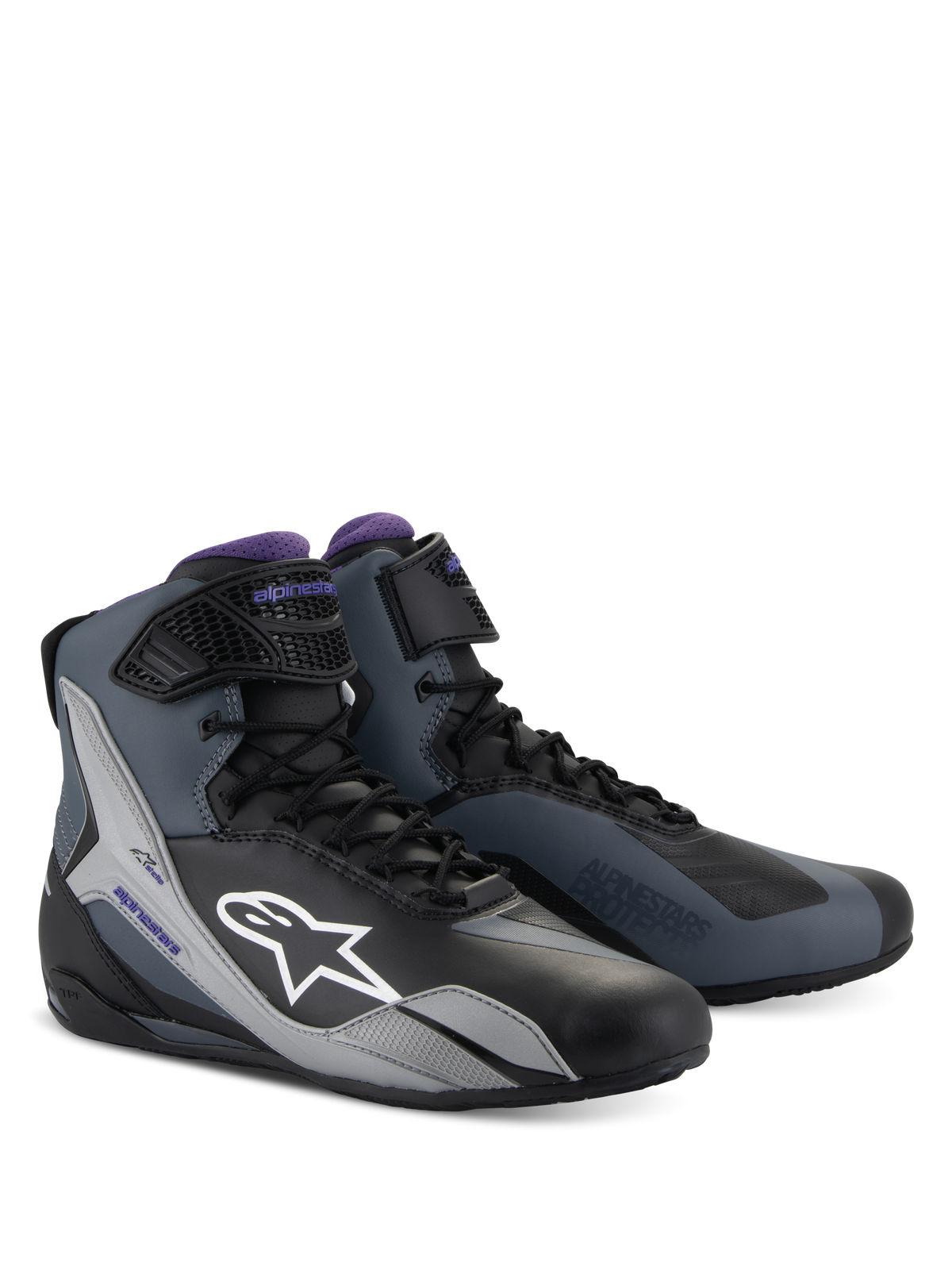 Alpinestars Stella Faster-4 Negro Gris Violeta - vista 2