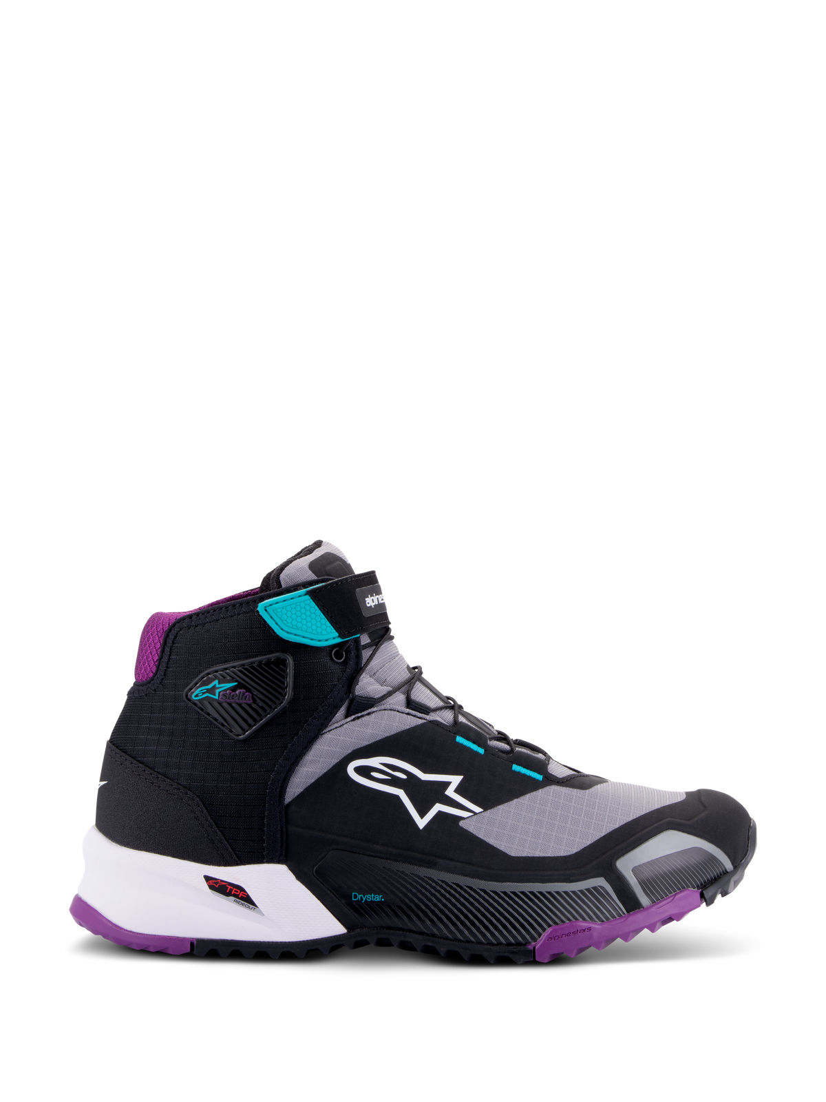 Alpinestars CR-X WMN Drystar Negro Gris Azul Fluor - vista 1