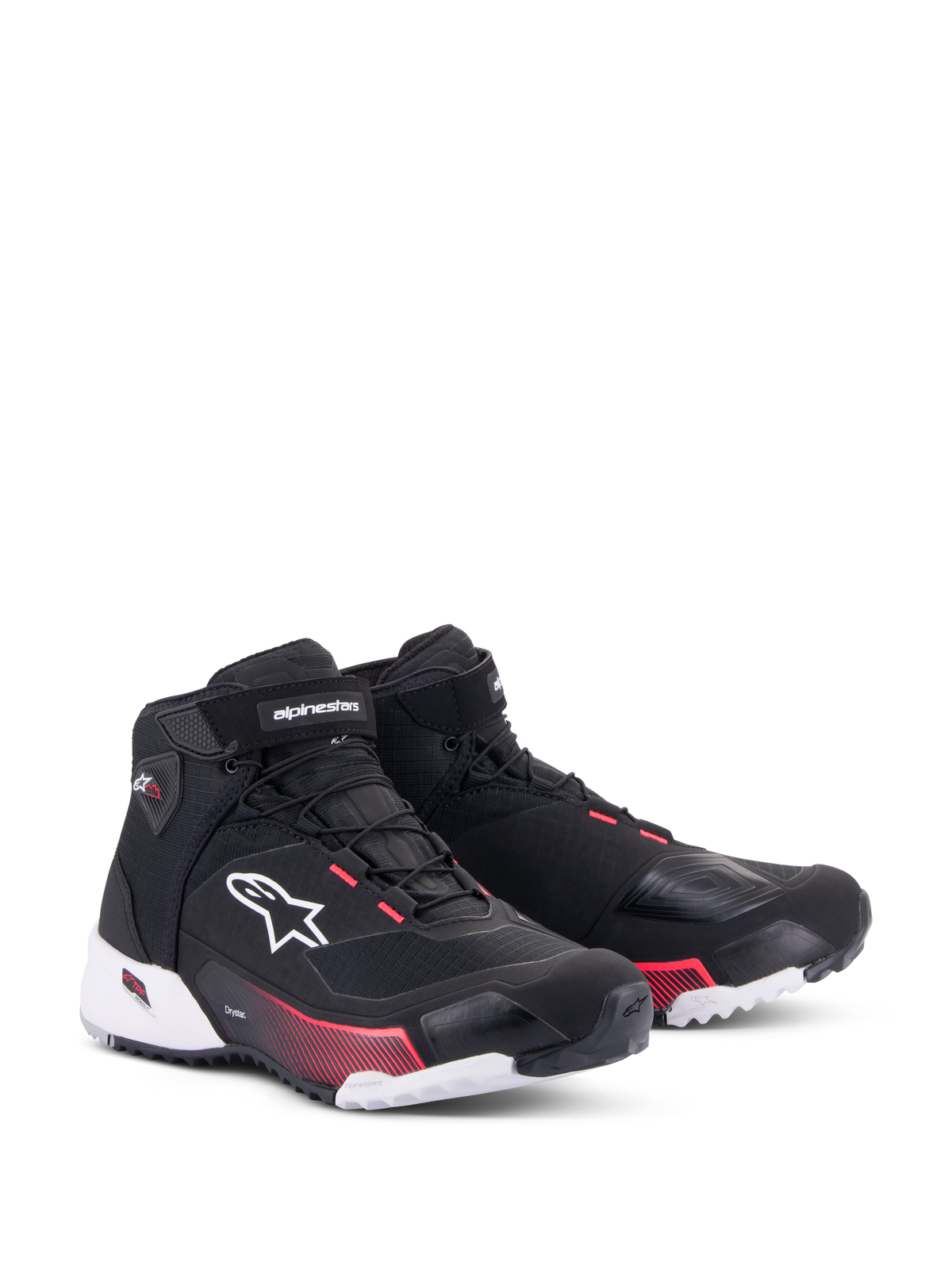 Alpinestars CR-X WMN Drystar Negro Blanco Rosa Fluor - vista 2