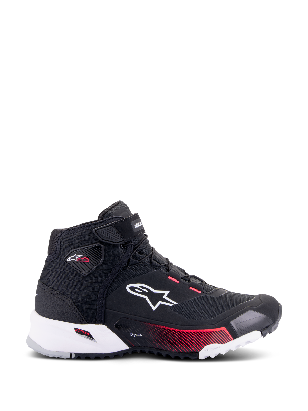Alpinestars CR-X WMN Drystar Negro Blanco Rosa Fluor - vista 1