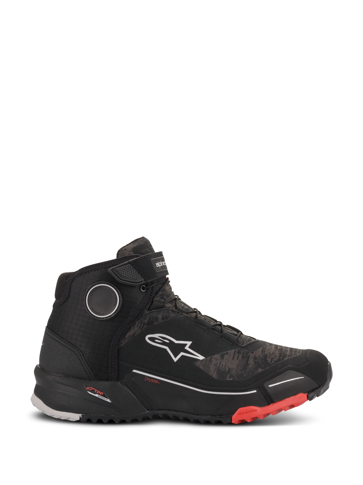 Alpinestars CR-X Drystar Negro Camo Rojo - vista 1