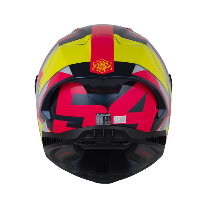 LS2 FF805 Thunder GP Aero Negro Amarillo Mate - vista 2