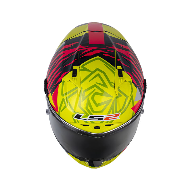 LS2 FF805 Thunder GP Aero Negro Amarillo Mate - vista 3