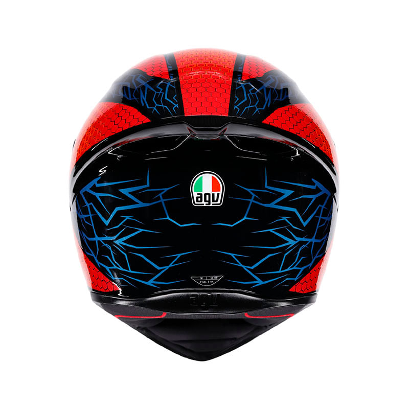 Casco AGV K1 S Speedarmor Negro Naranja Azul - vista 2