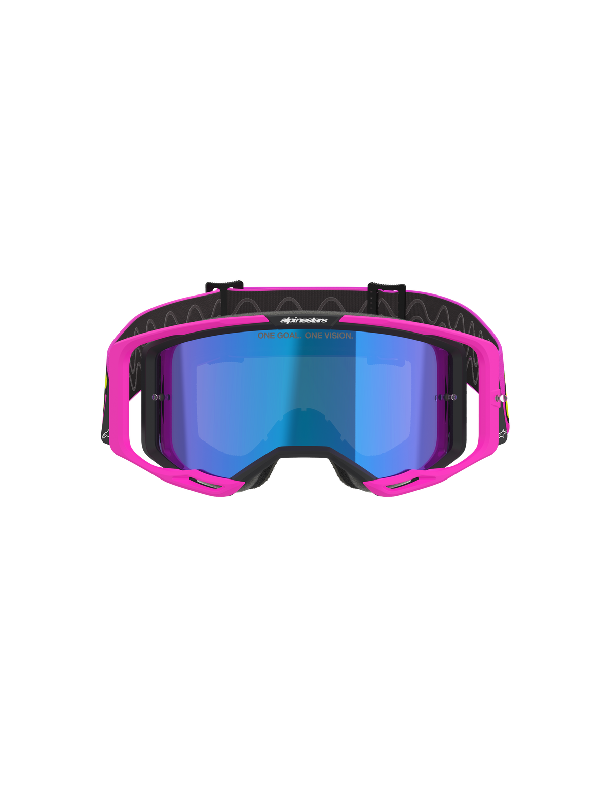 Alpinestars Vision 8 Vista Rosa Amarillo Flúor