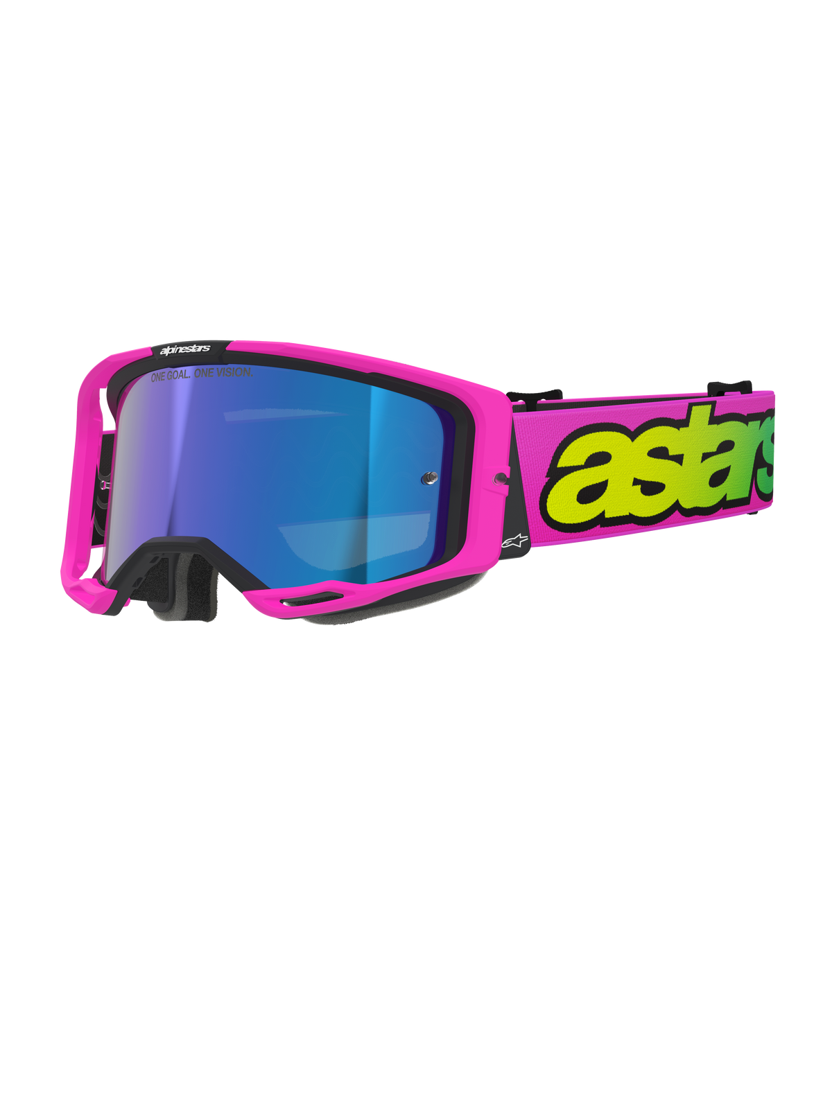 Alpinestars Vision 8 Vista Rosa Amarillo Flúor