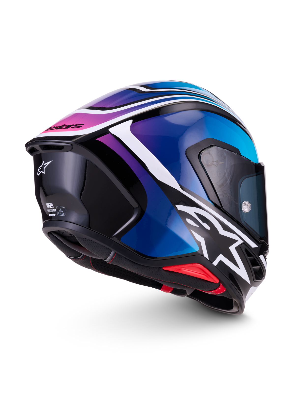 Alpinestars S-R7 Zeal Negro Azul Rosa - vista 3