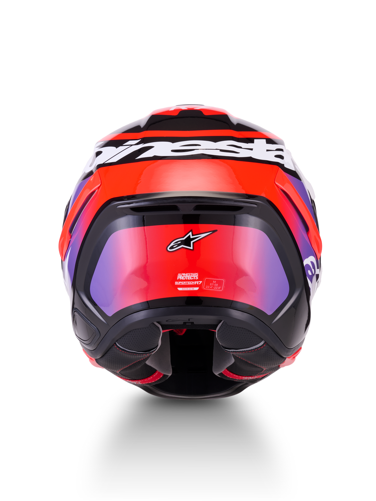 Alpinestars S-R7 Lumen Negro Morado Rojo - vista 3