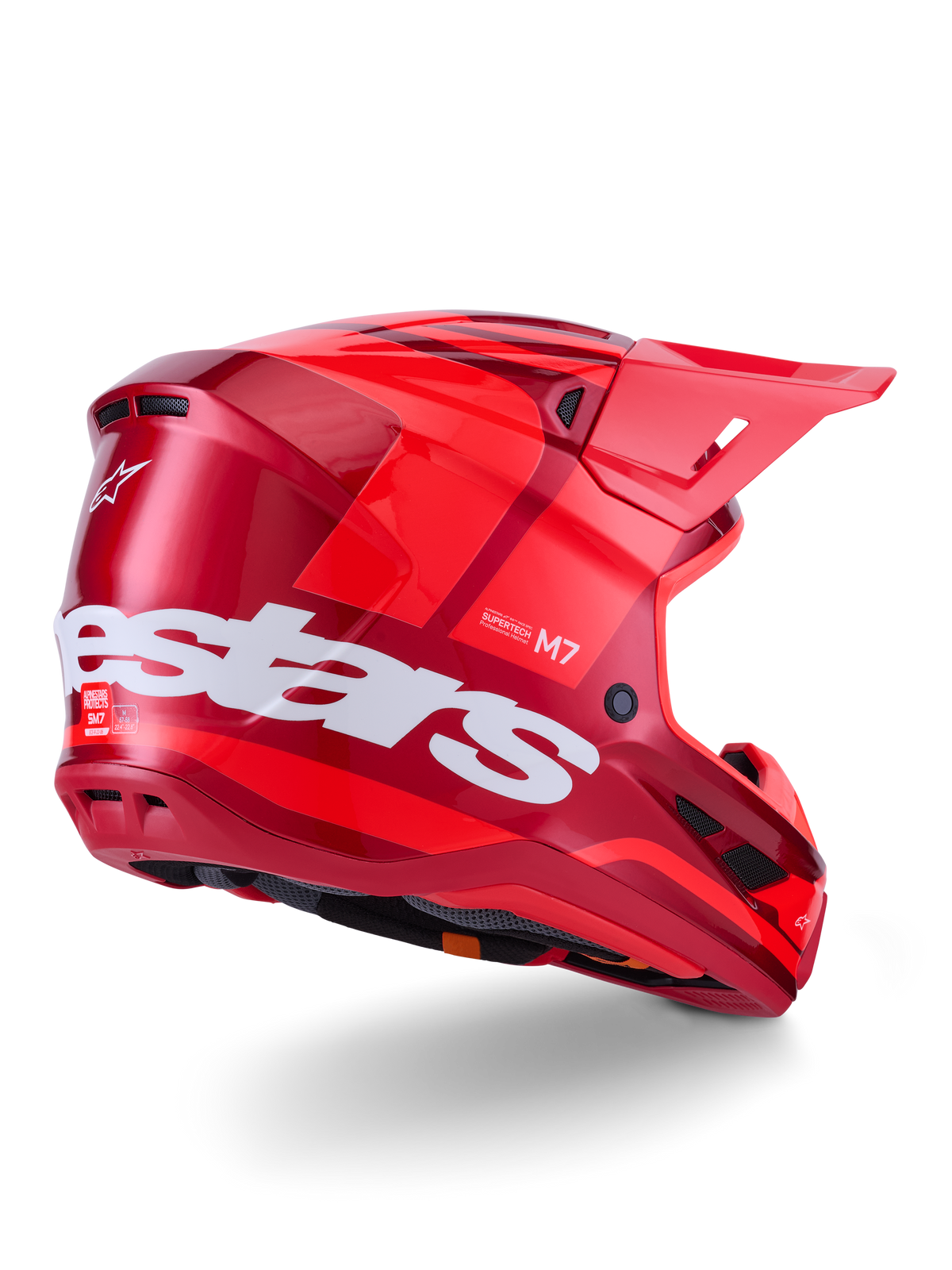 Alpinestars S-M7 Core Rojo Brillo - vista 3