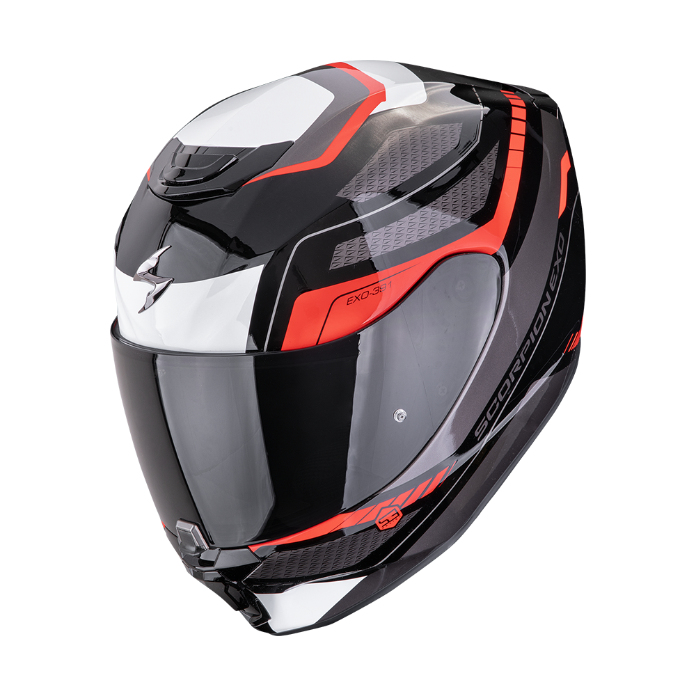 Scorpion EXO-391 Leo Negro Rojo Brillo - vista 1