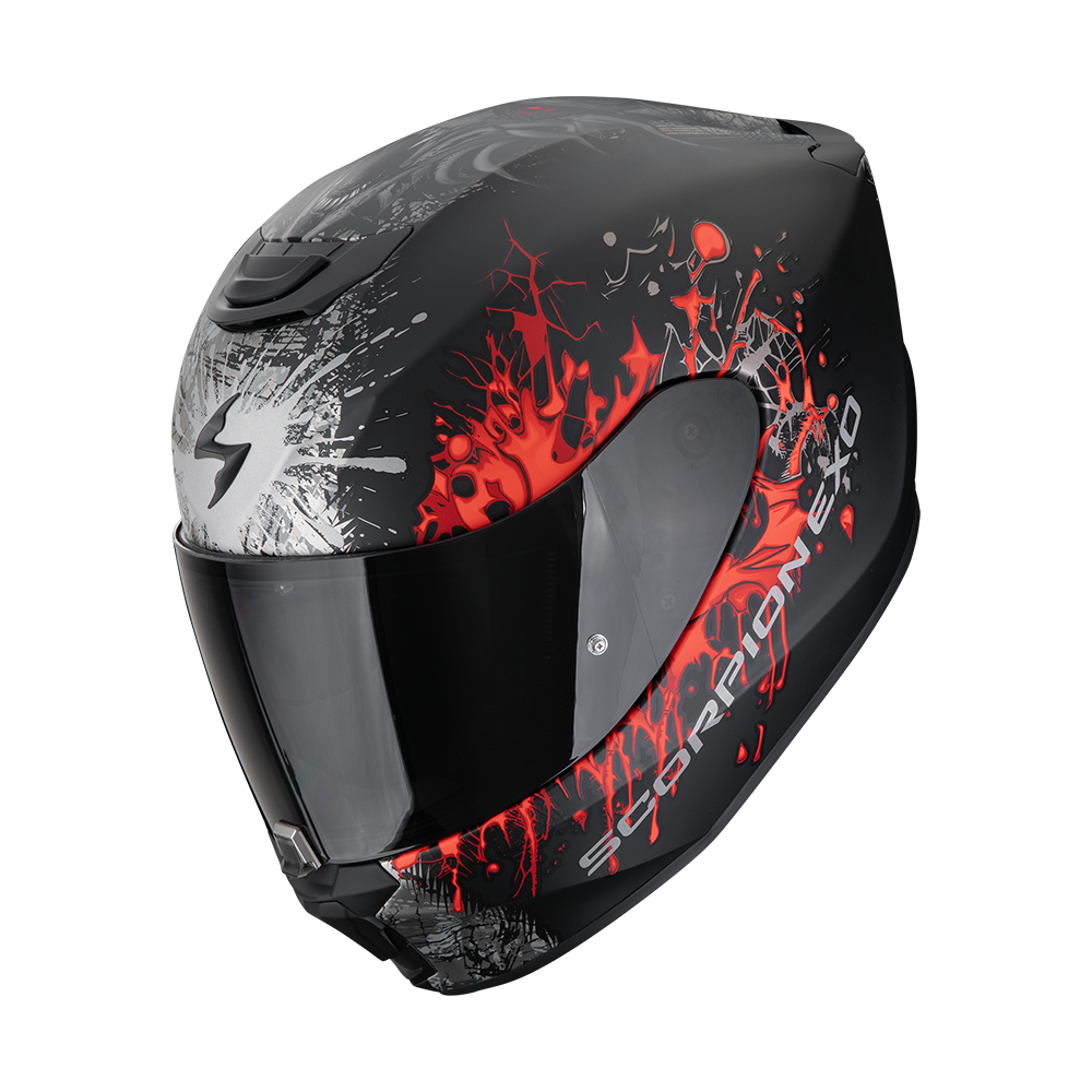 Scorpion EXO-391 Wolf Negro Plata Rojo Mate - vista 1