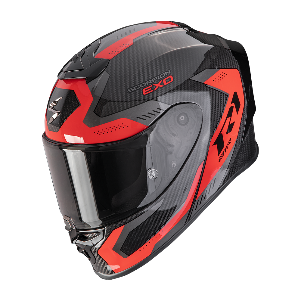 Scorpion EXO-R1 EVO Carbon Air Solid Negro Rojo - vista 1